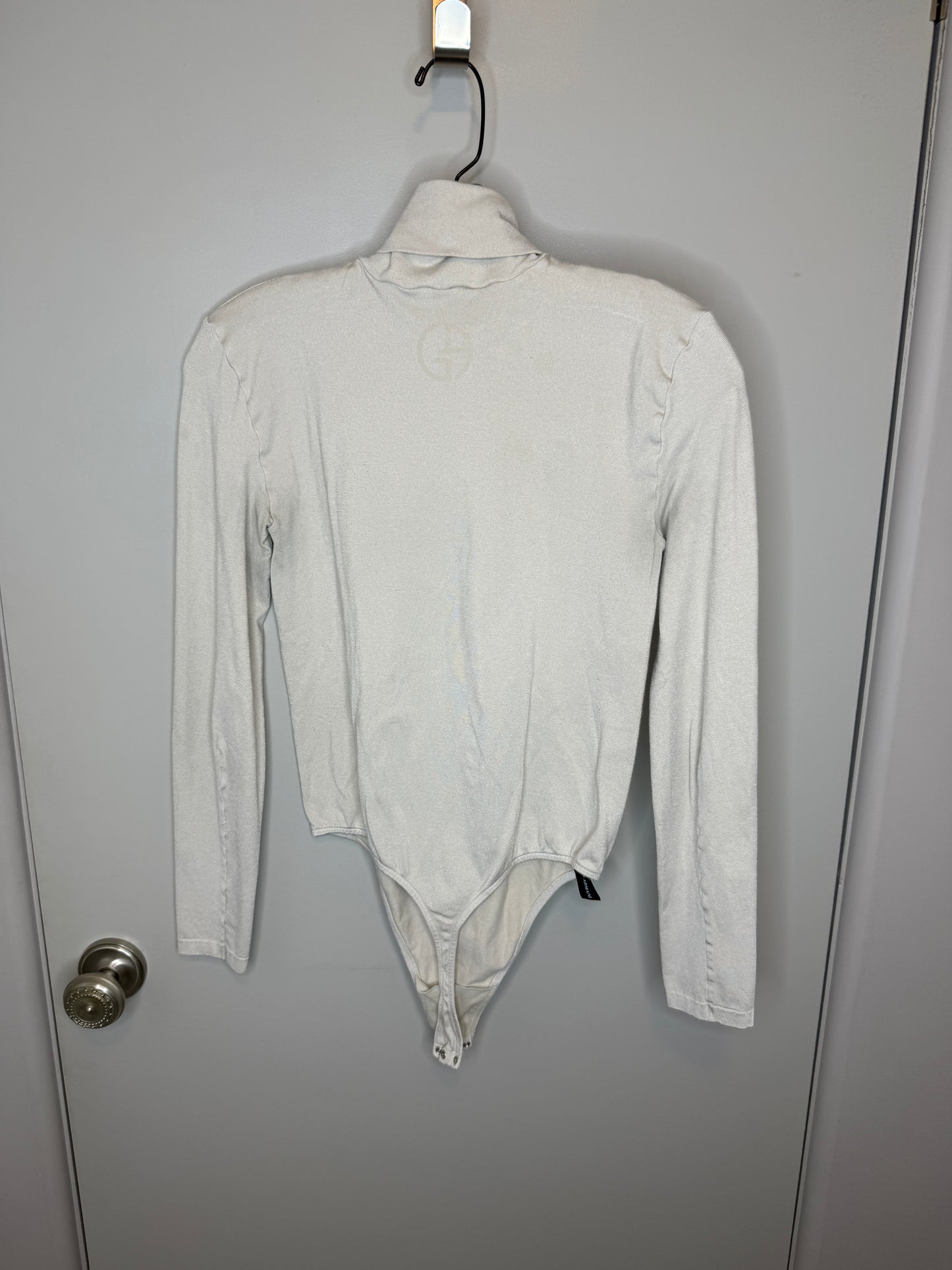Giorgio Armani Ivory Turtleneck Long-Sleeve Bodysuit – Size Large