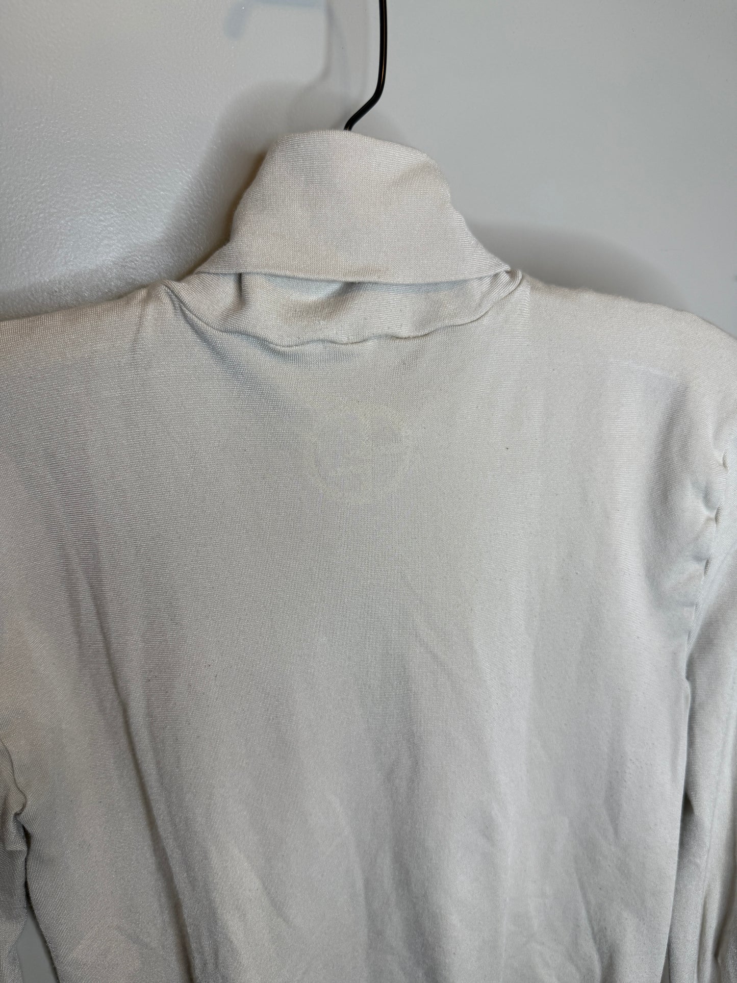 Giorgio Armani Ivory Turtleneck Long-Sleeve Bodysuit – Size Large