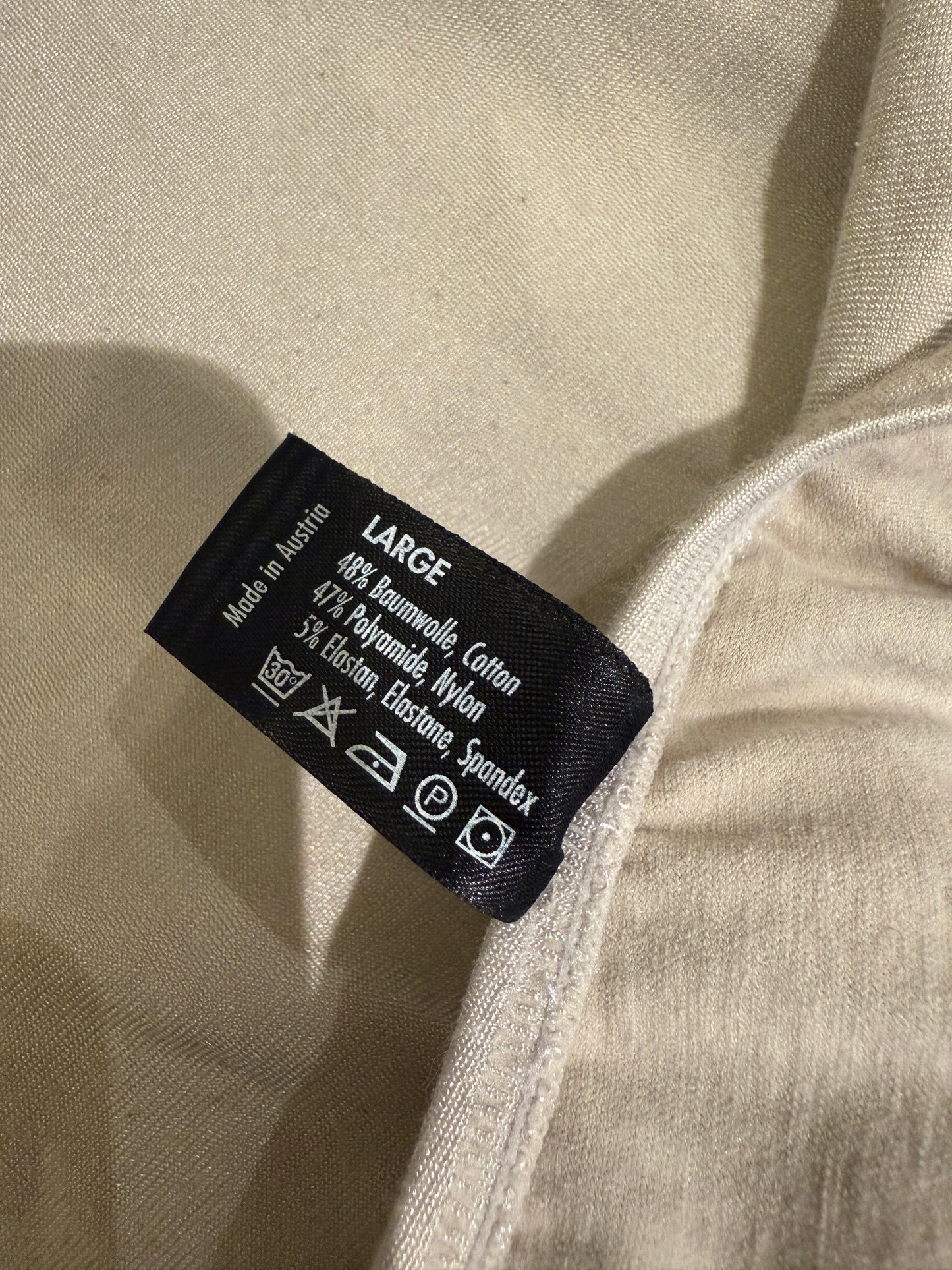 Giorgio Armani Ivory Turtleneck Long-Sleeve Bodysuit – Size Large