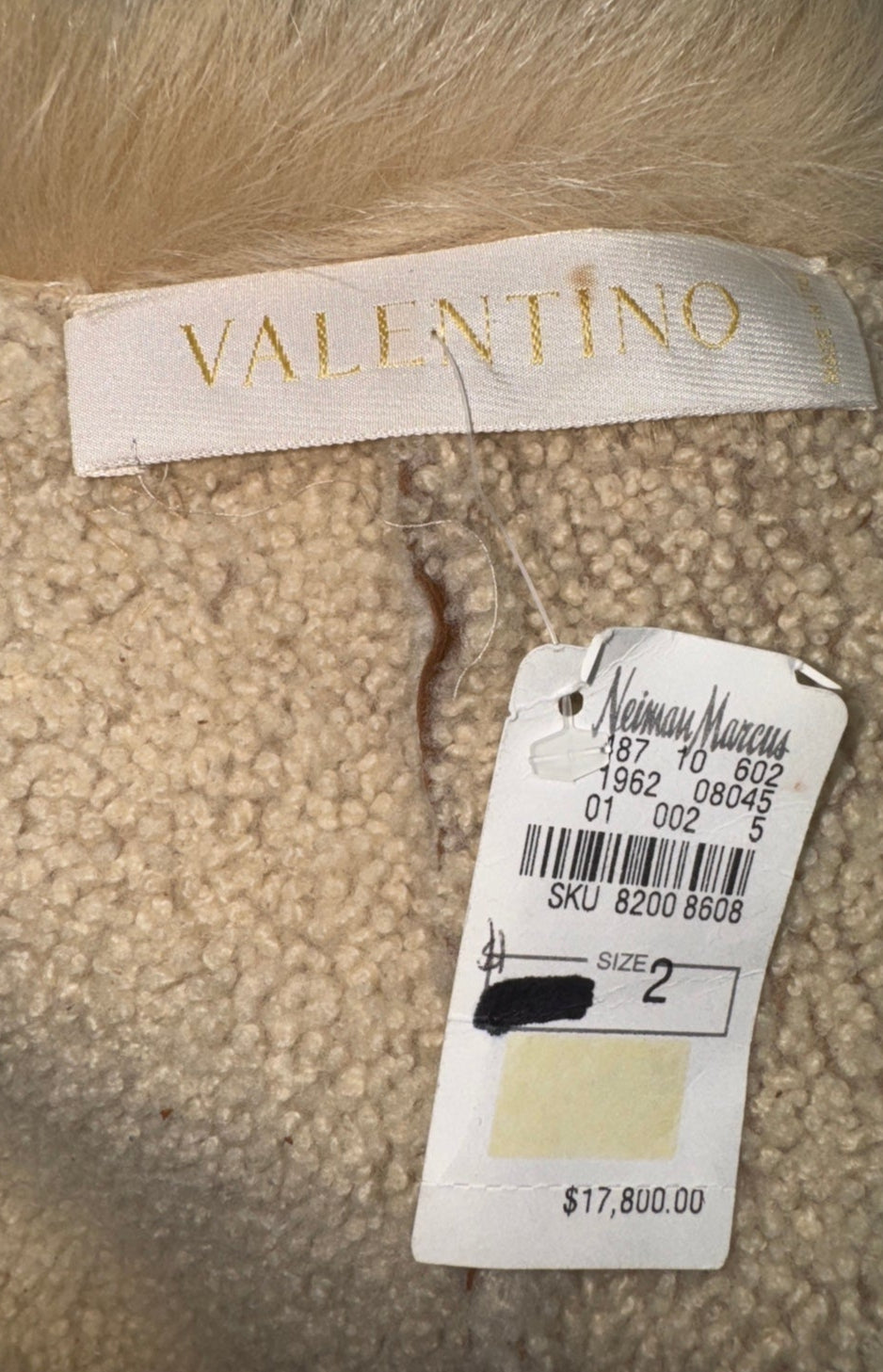 Valentino Fall 2002 Embellished Suede Fur Jacket – NWT – Size 2