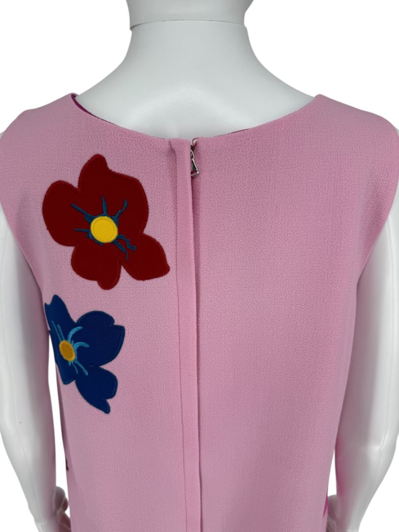 Dolce & Gabbana Appliqué Floral A-Line Dress - Size 10