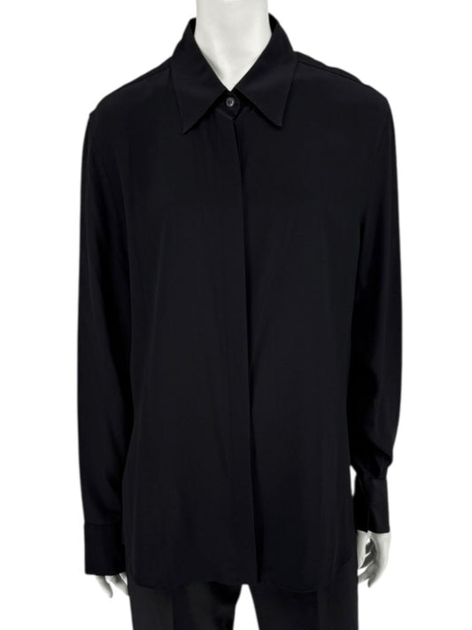 Stella McCartney Black 100% Silk Shirt – Size IT 48