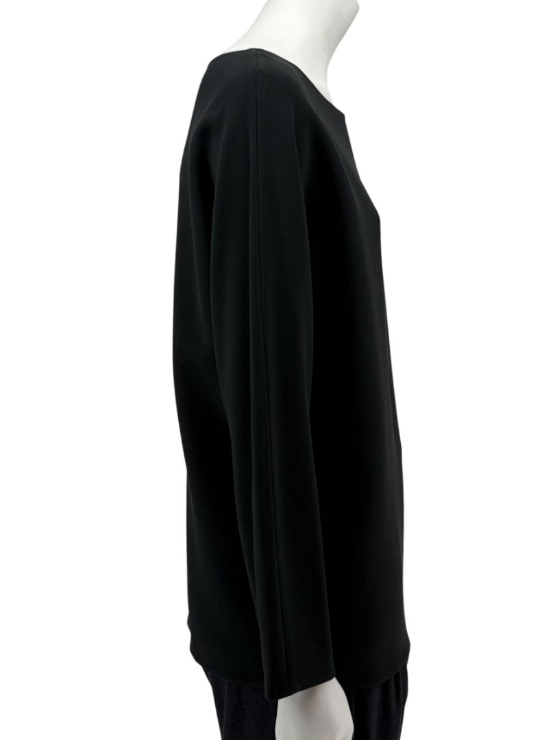 The Row Black Long Sleeve Boat Neck Pullover – Size XS