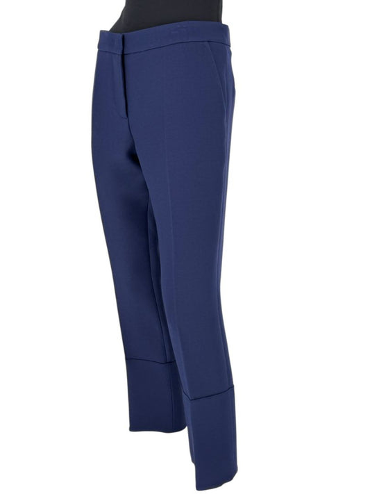 Derek Lam Navy Wool-Silk Cropped Pants – Size IT 44 / US 8