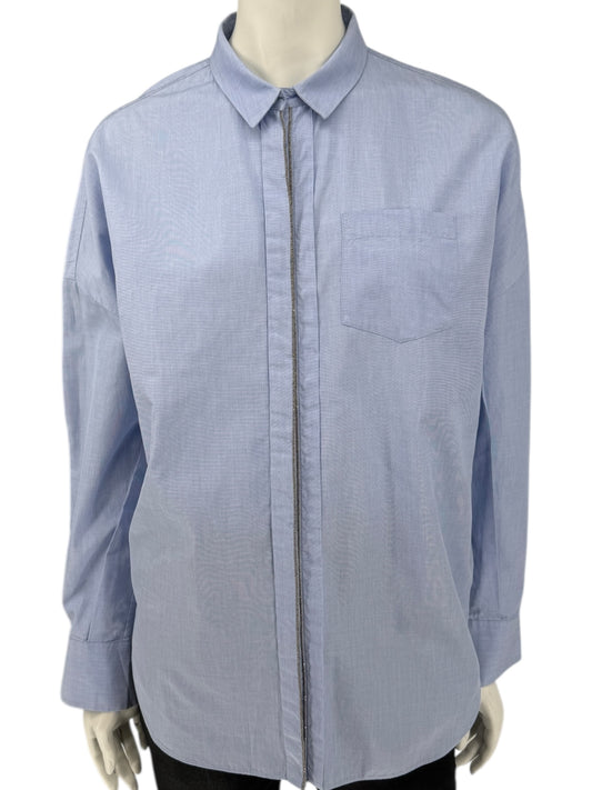 Brunello Cucinelli Light Blue Cotton Shirt – Size XL