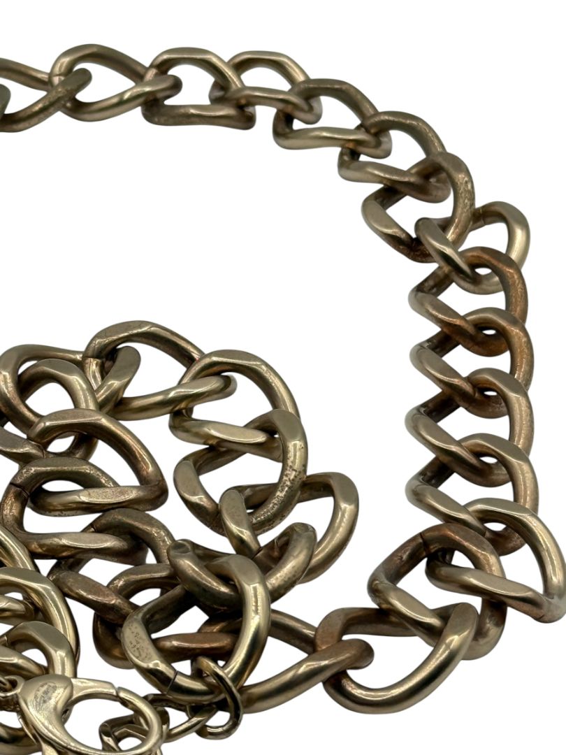 CHANEL Fall 2014 Oversized Padlock Chain-Link Belt
