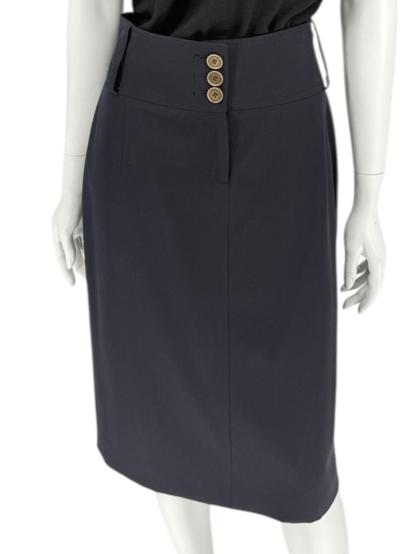 Burberry London Slim Fit Wool Blend Pencil Skirt - USA 12