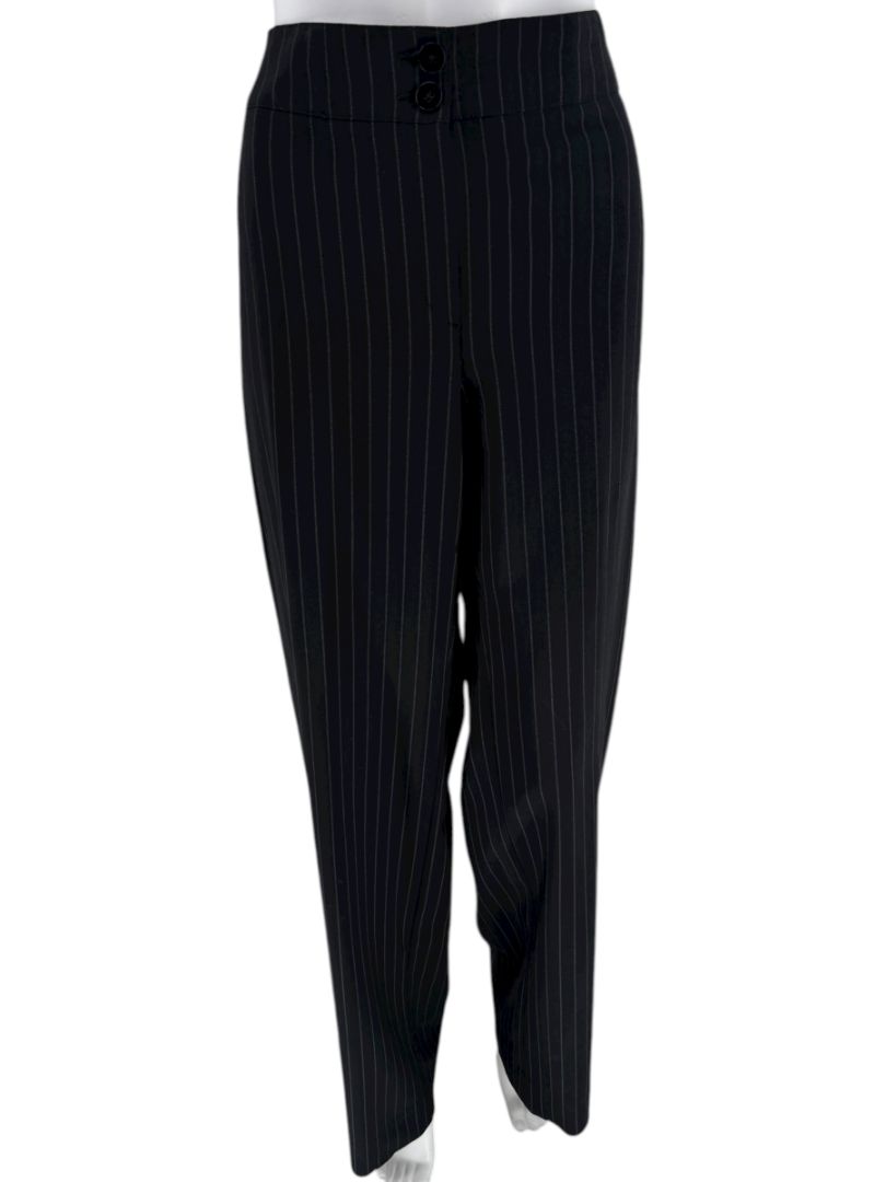 Armani Collezioni Charcoal Pinstripe 3-Piece Suit – Size 12