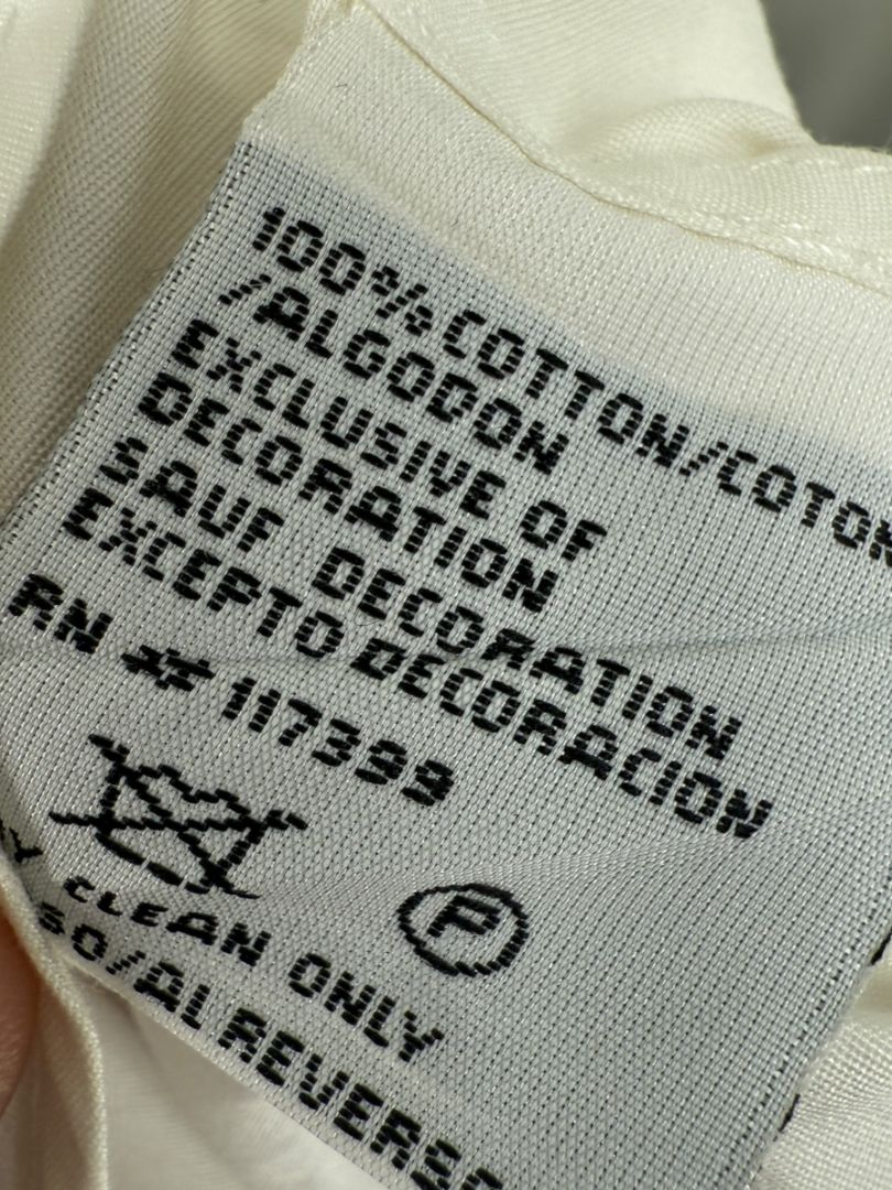 Karl Lagerfeld White Cotton Tuxedo-Style Pleated Shirt – Size 44