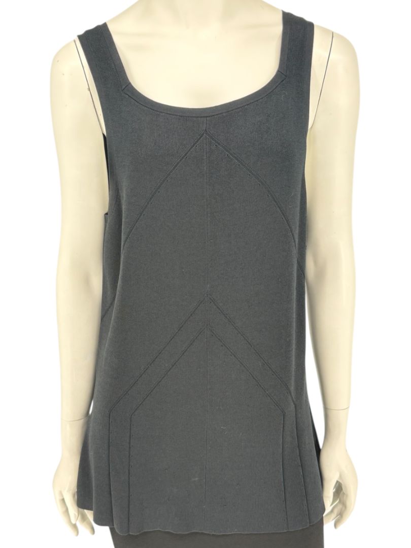 Oscar de la Renta Black Knit Sleeveless Tunic – Size L
