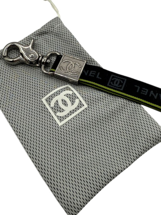 Chanel 2006 Sport Collection Lanyard-Style Keychain – Black x Green