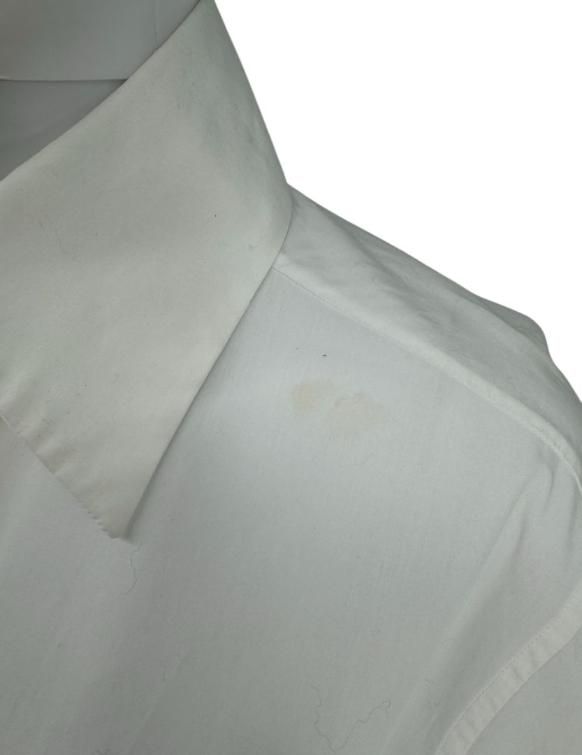 Fendi Cotton Logo Dress Shirt in White – Size 44 (US 12)