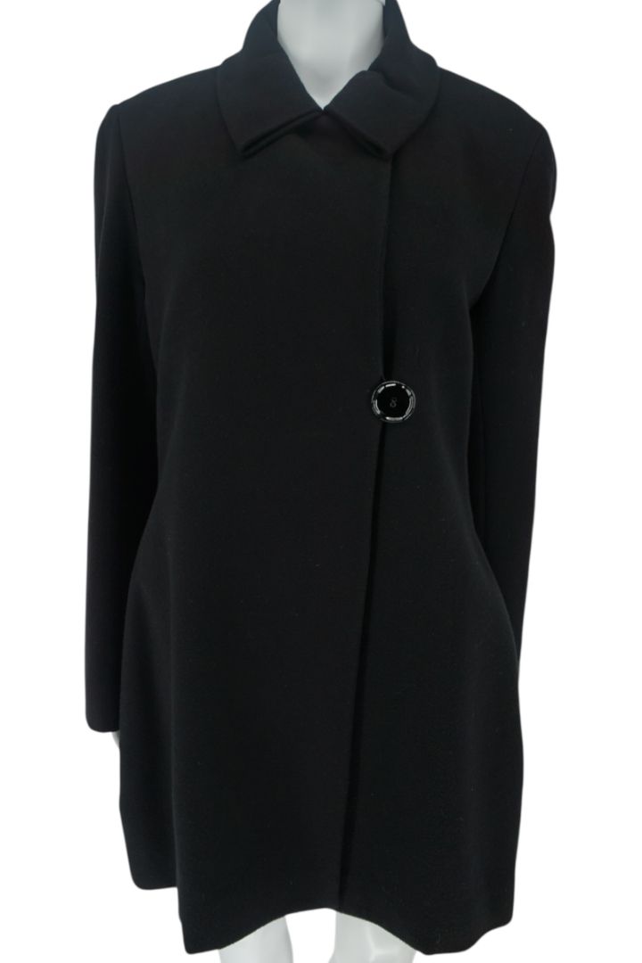 The Row Asymmetrical Button Black Coat - Size L