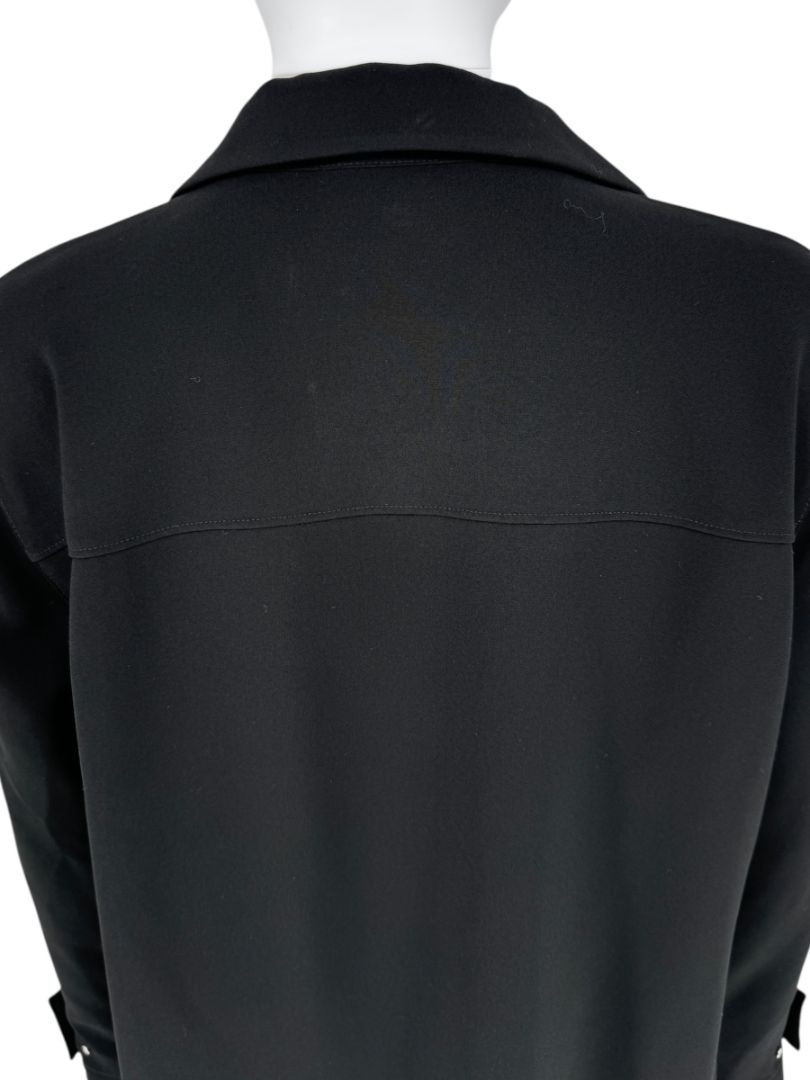 Lafayette 148 New York Black Long Sleeve Shirt Dress – Size M
