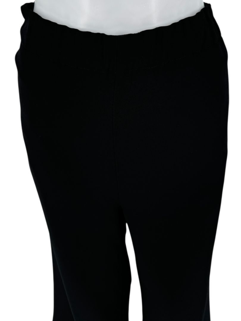 Gucci Black Viscose Wide-Leg Cropped Pants – Size 42