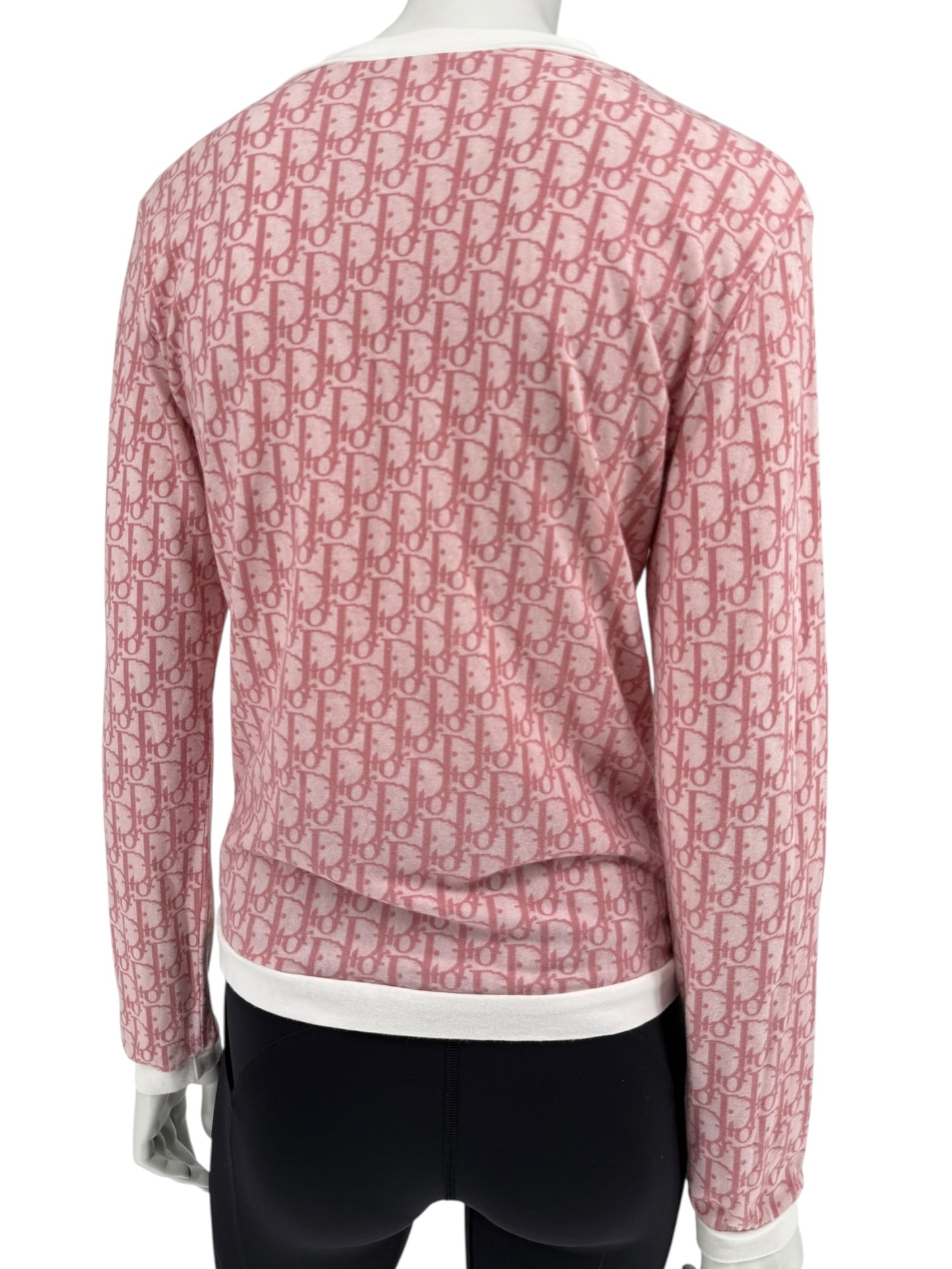 Christian Dior by John Galliano Diorissimo V-Neck Long Sleeve Shirt – Size FR 44