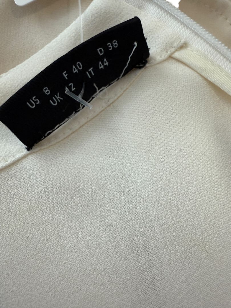 Akris Ivory Mulberry Silk Tunic Top – Size 8