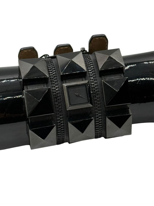 Karl Lagerfeld Black Zip Triple Strap Watch – Model KL2001