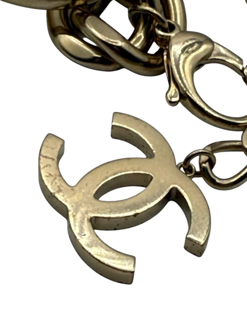 CHANEL Fall 2014 Oversized Padlock Chain-Link Belt