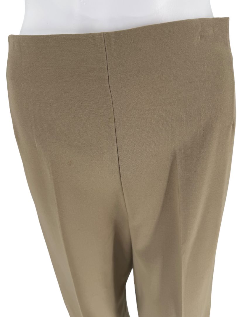 Thalian Tan High-Waisted Straight-Leg Trousers – Size 12