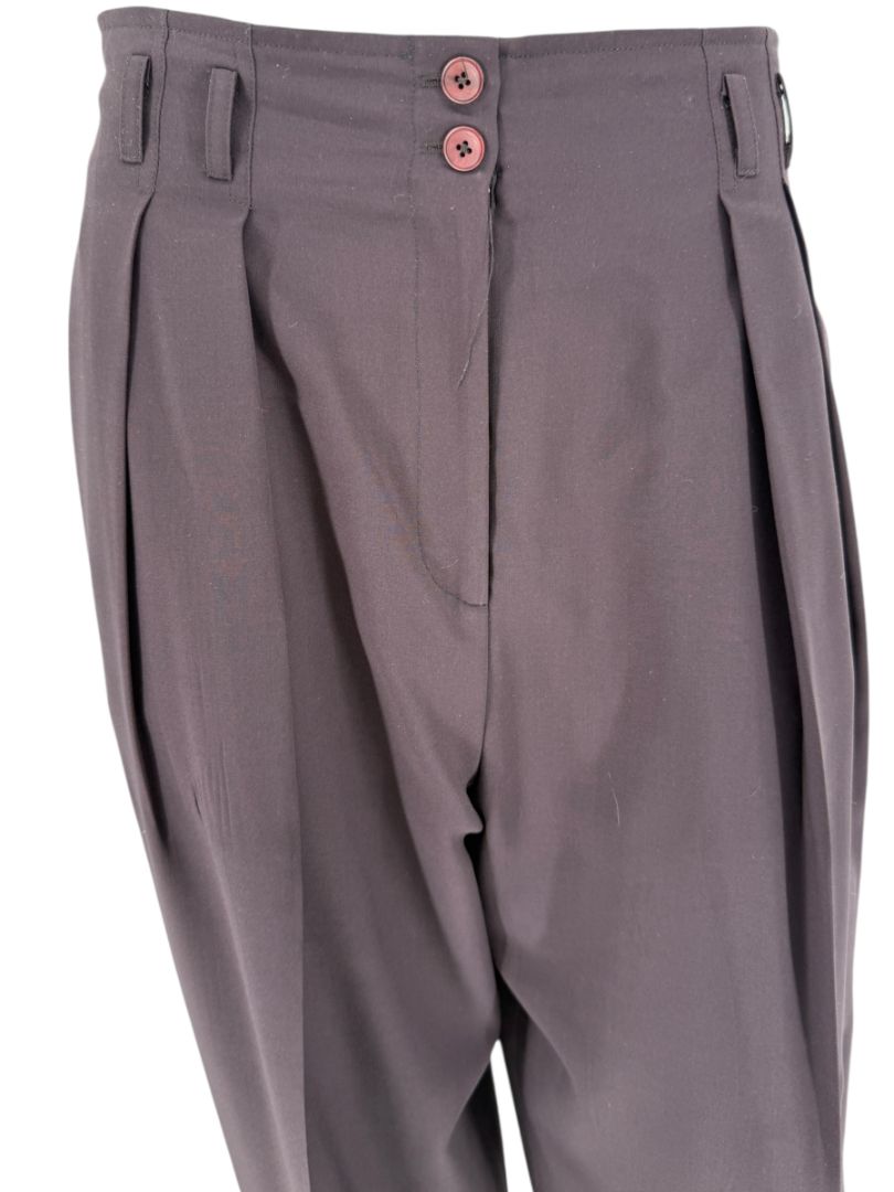 Ron Leal Aubergine Wool-Blend Two-Piece Set – Size 12