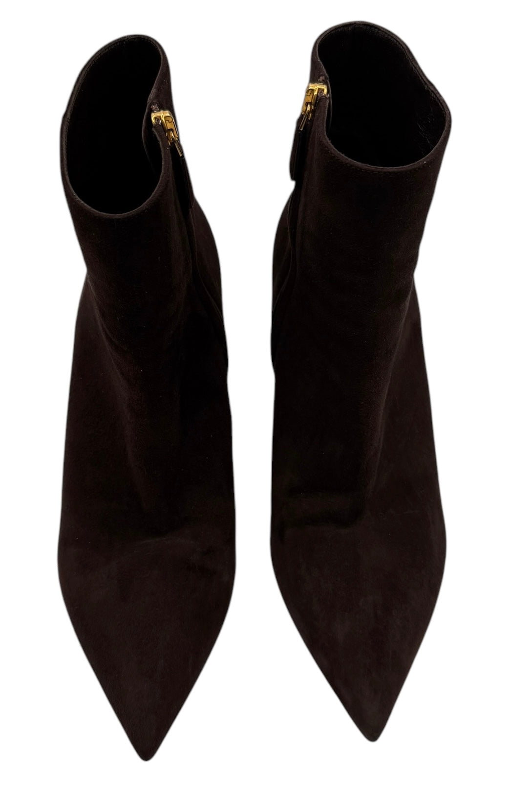 Prada Brown Suede Booties - Size 39.5