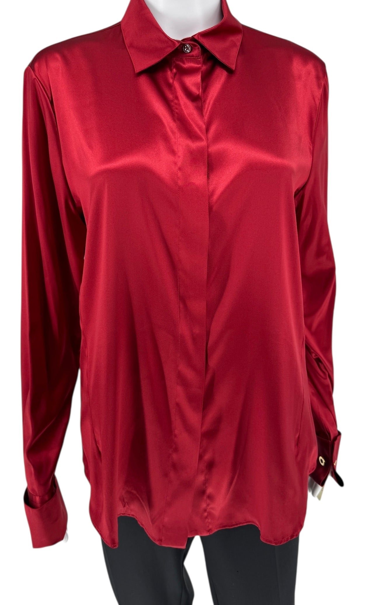 Loro Piana Silk Blouse in Red - Brand New with Tags – Size 12 (US)