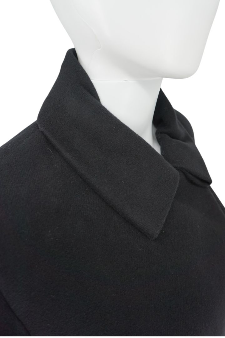 The Row Asymmetrical Button Black Coat - Size L