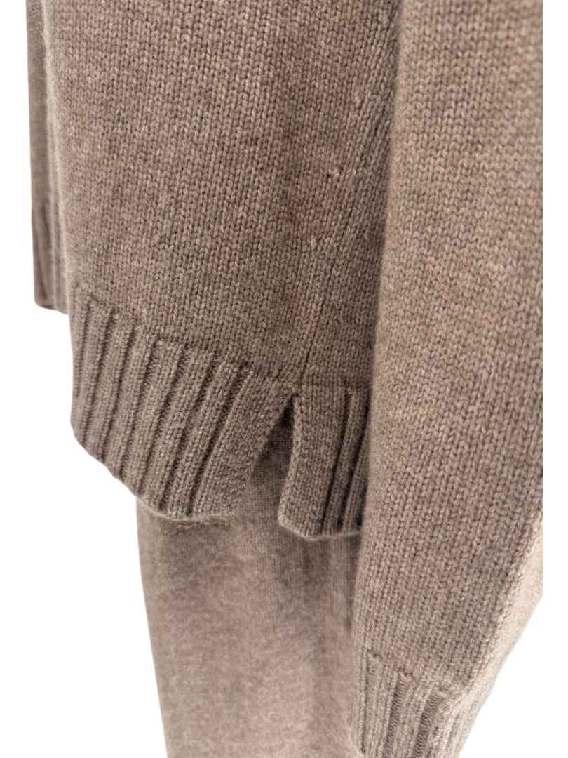 Max Mara Camel Brown Wool & Cashmere Knit Lounge Set – Size M