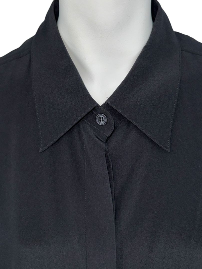 Stella McCartney Black 100% Silk Shirt – Size IT 48