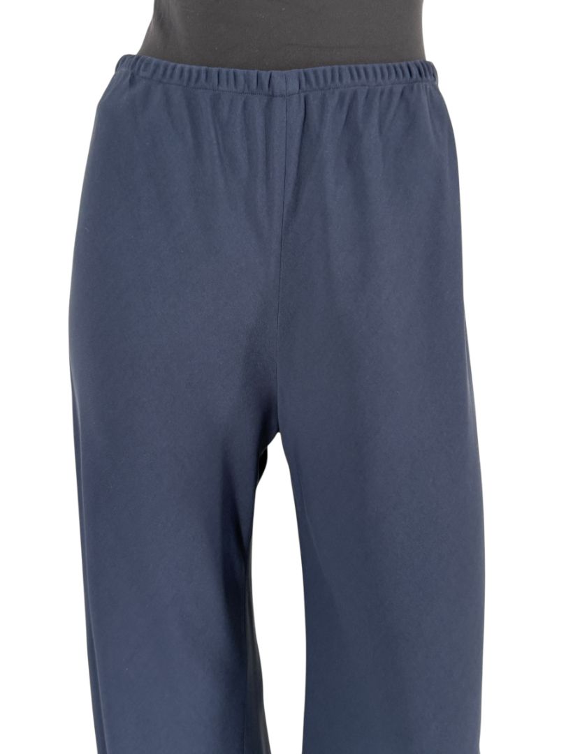 The Row Navy Viscose-Blend Wide Leg Pants - Size S