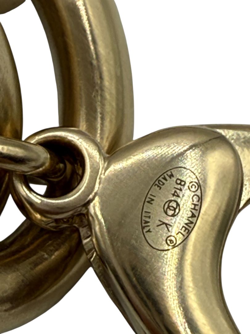 CHANEL Fall 2014 Oversized Padlock Chain-Link Belt