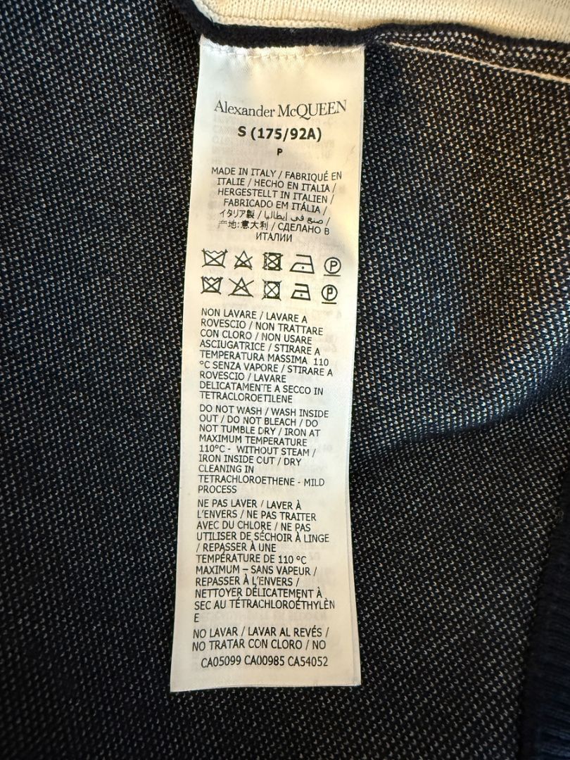 Alexander McQueen Wool Blend Skull Varsity Jacket – Size S (Men's)