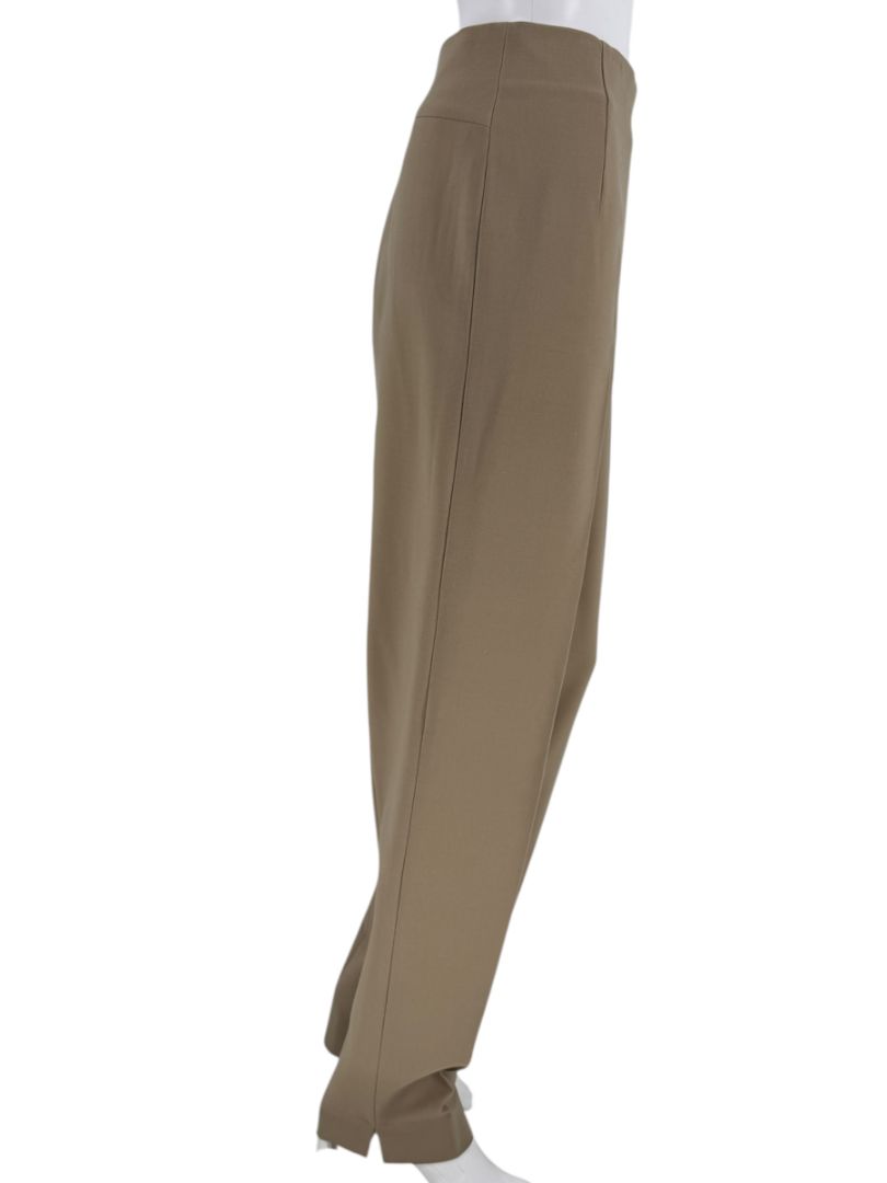Thalian Tan High-Waisted Straight-Leg Trousers – Size 12