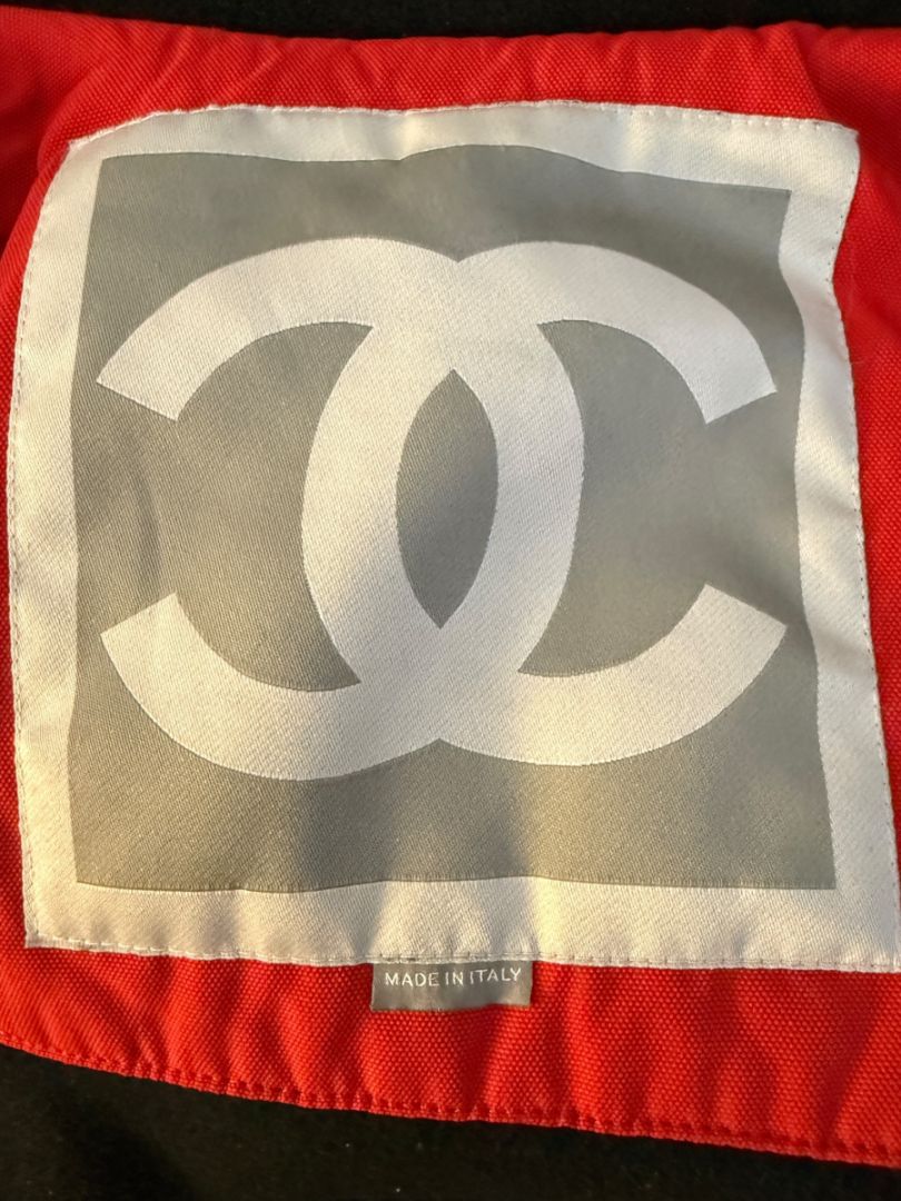 Chanel Red Hooded Puffer Technical Jacket – Size 42