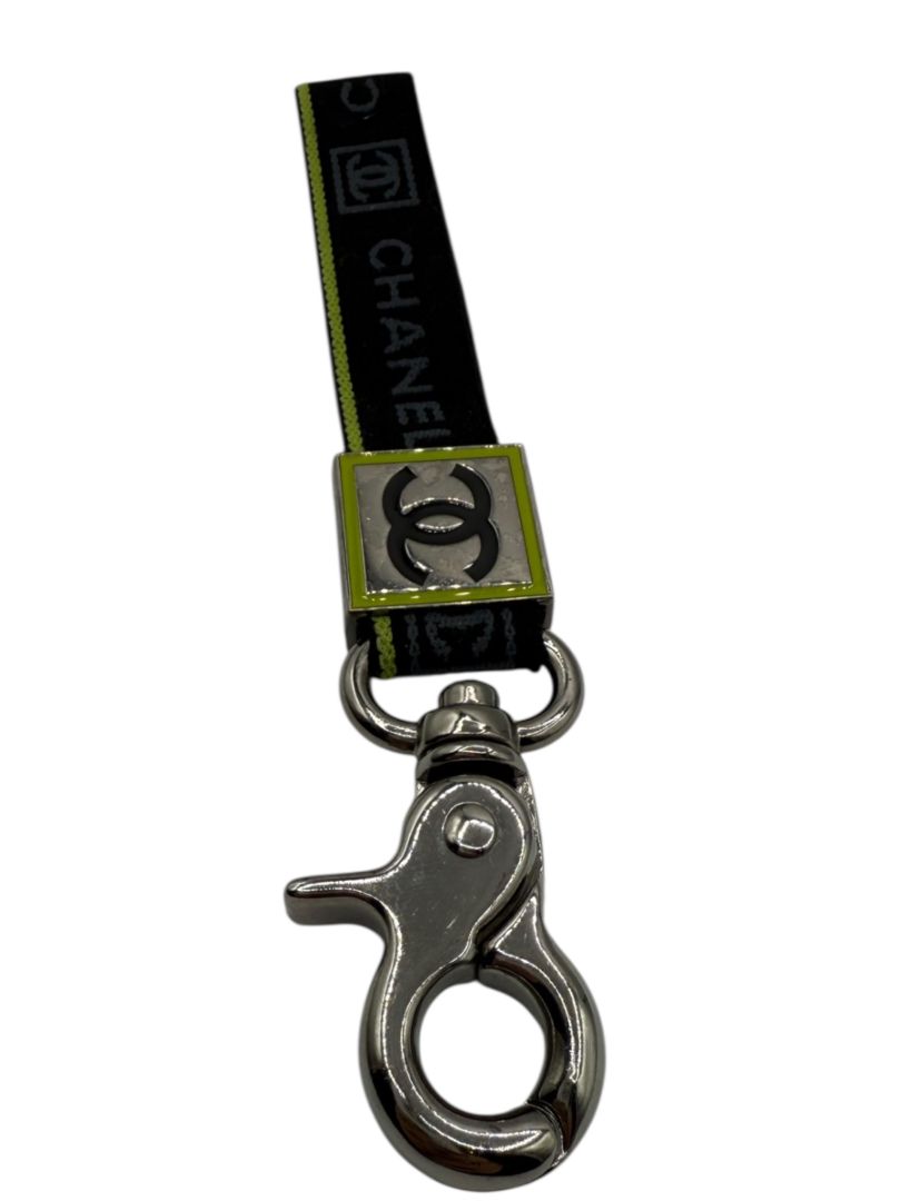 Chanel 2006 Sport Collection Lanyard-Style Keychain – Black x Green