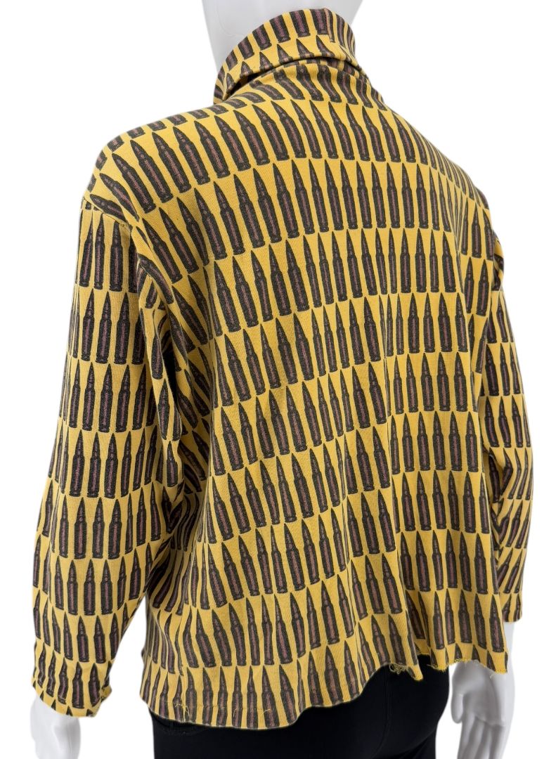 Stephen Sprouse Bullet Print Turtleneck Top – Size M (Good Condition)