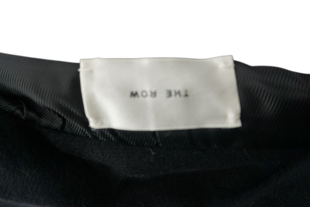 The Row Asymmetrical Button Black Coat - Size L
