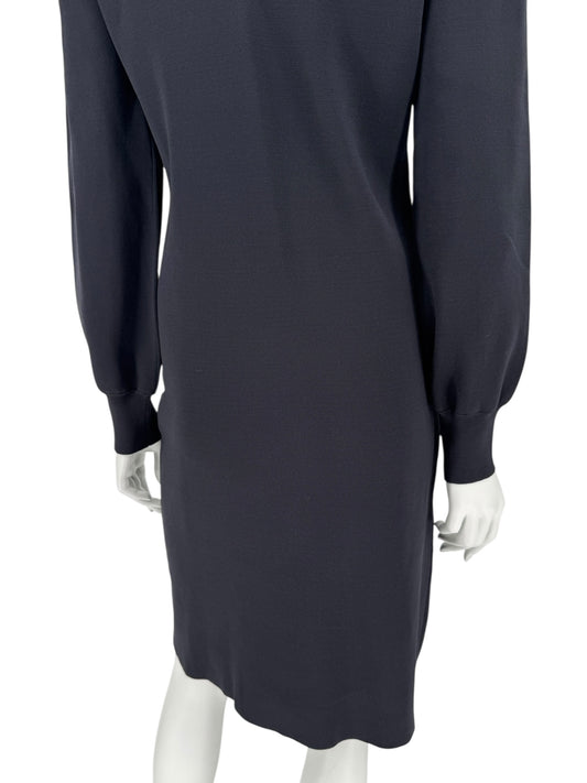 Burberry Black Knit V-Neck Dress – Size XL