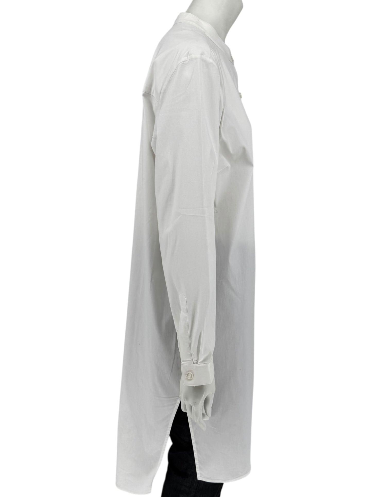 Jennifer Trosyian White Long Shirt Dress – Size 10