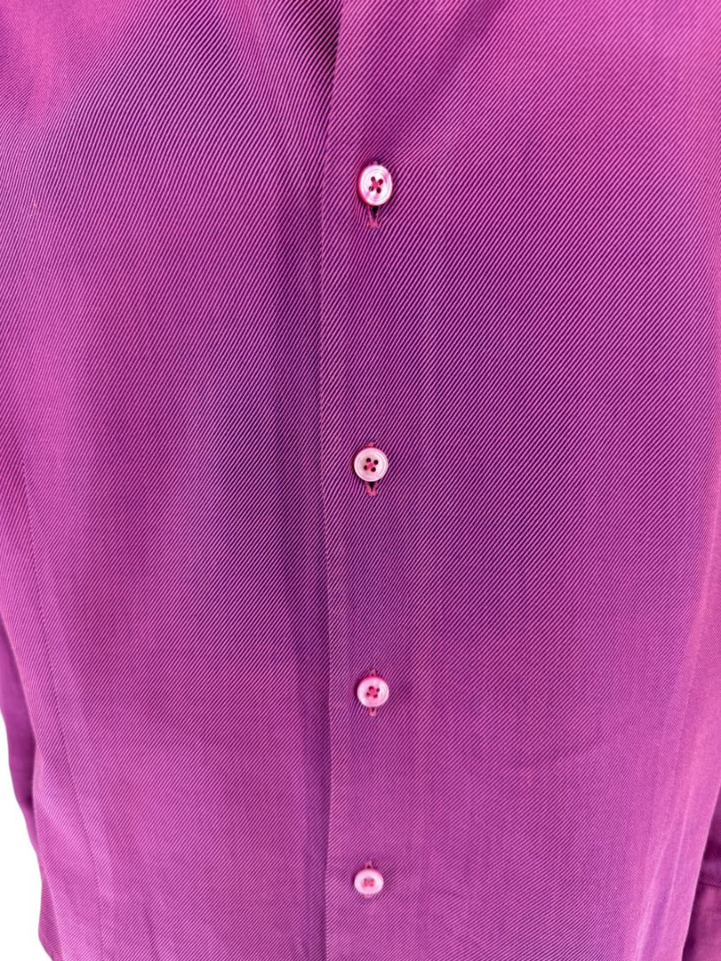 Craig Taylor Purple Egyptian Cotton Button-Front Blouse – Size XL