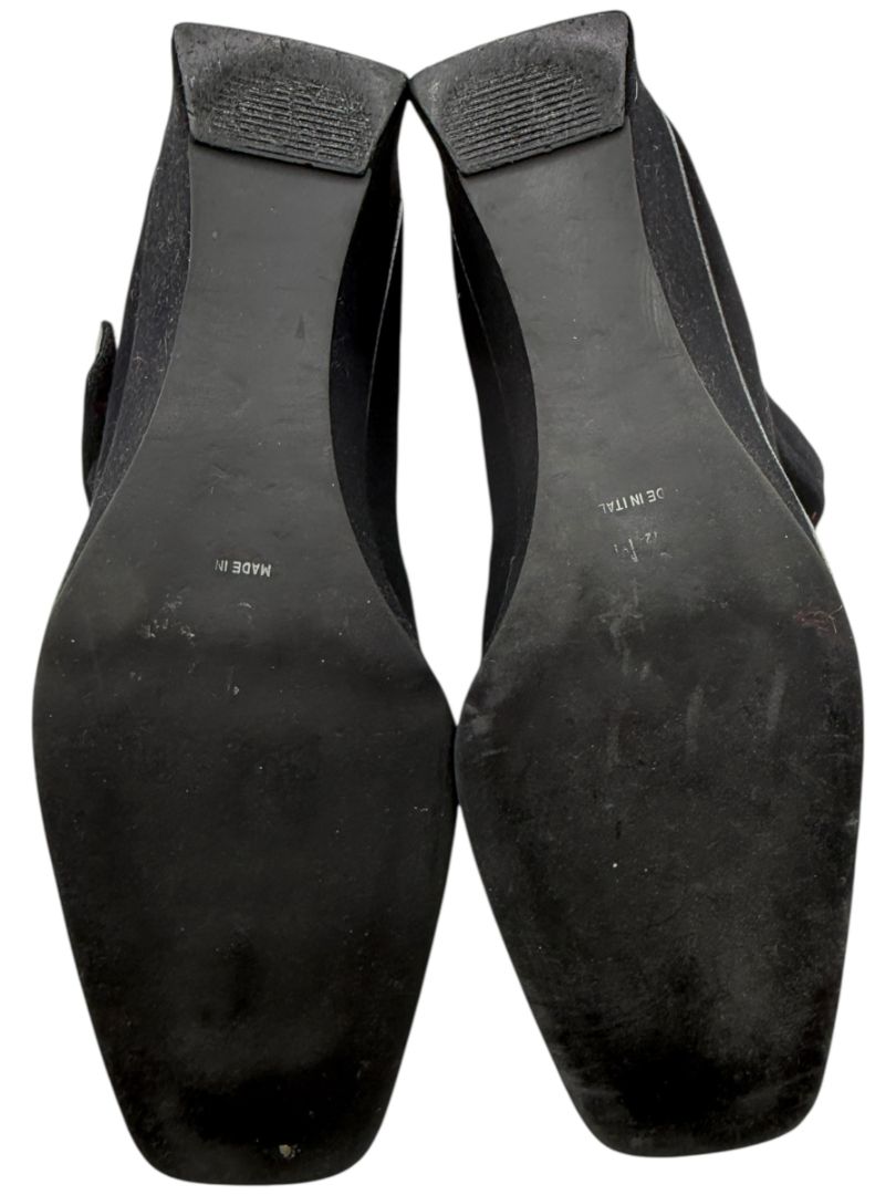 Donald J Pliner Black Stretch Fabric Mary Jane Wedge Shoes – Size 9.5