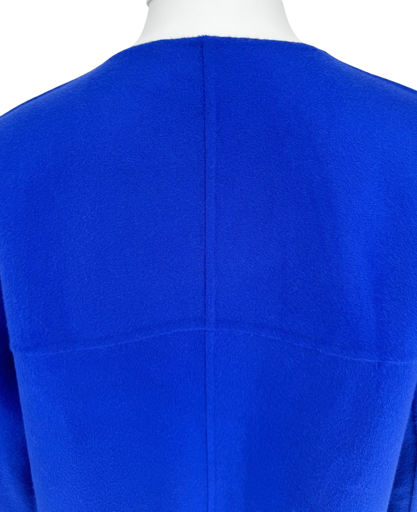 Jil Sander Double-Face Cashmere Coat Cobalt Blue - Size 38