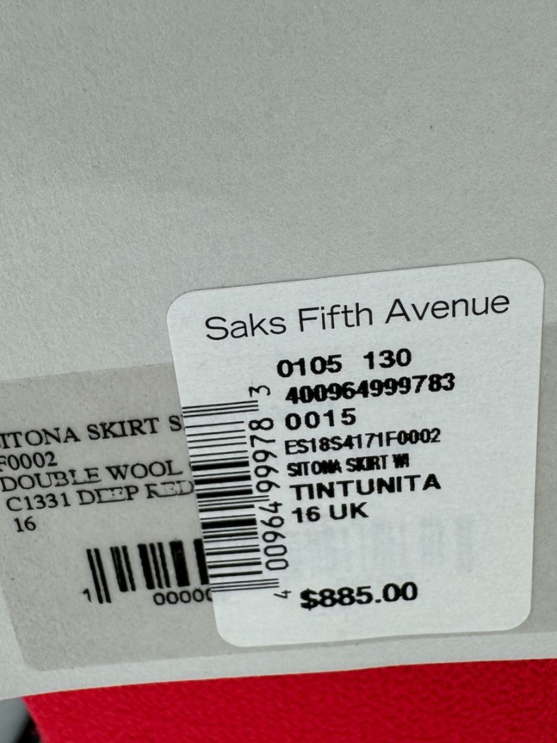 Roland Mouret x Saks Fifth Avenue Limited Edition Draped Top & Skirt Set - L
