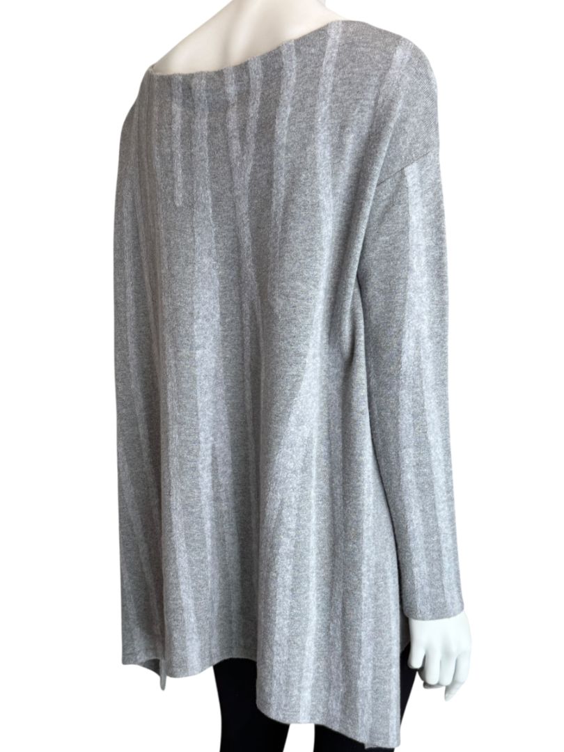 Donna Donna Karan Gray Wool-Blend Oversized Sweater – Size S