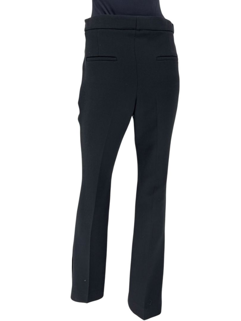 Brunello Cucinelli Black Wool-Blend Split-Hem Tailored Trousers - Size US 8 / IT 44