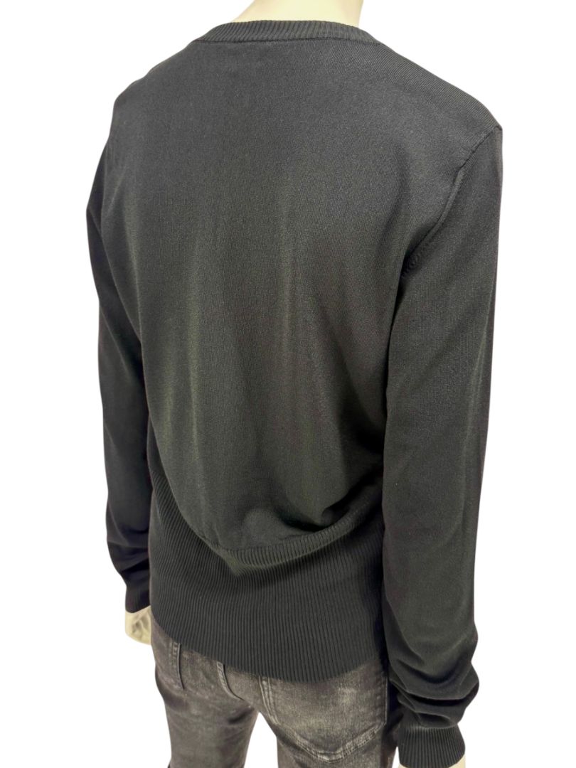 MaxMara Black Deep-V Cardigan – Size XL