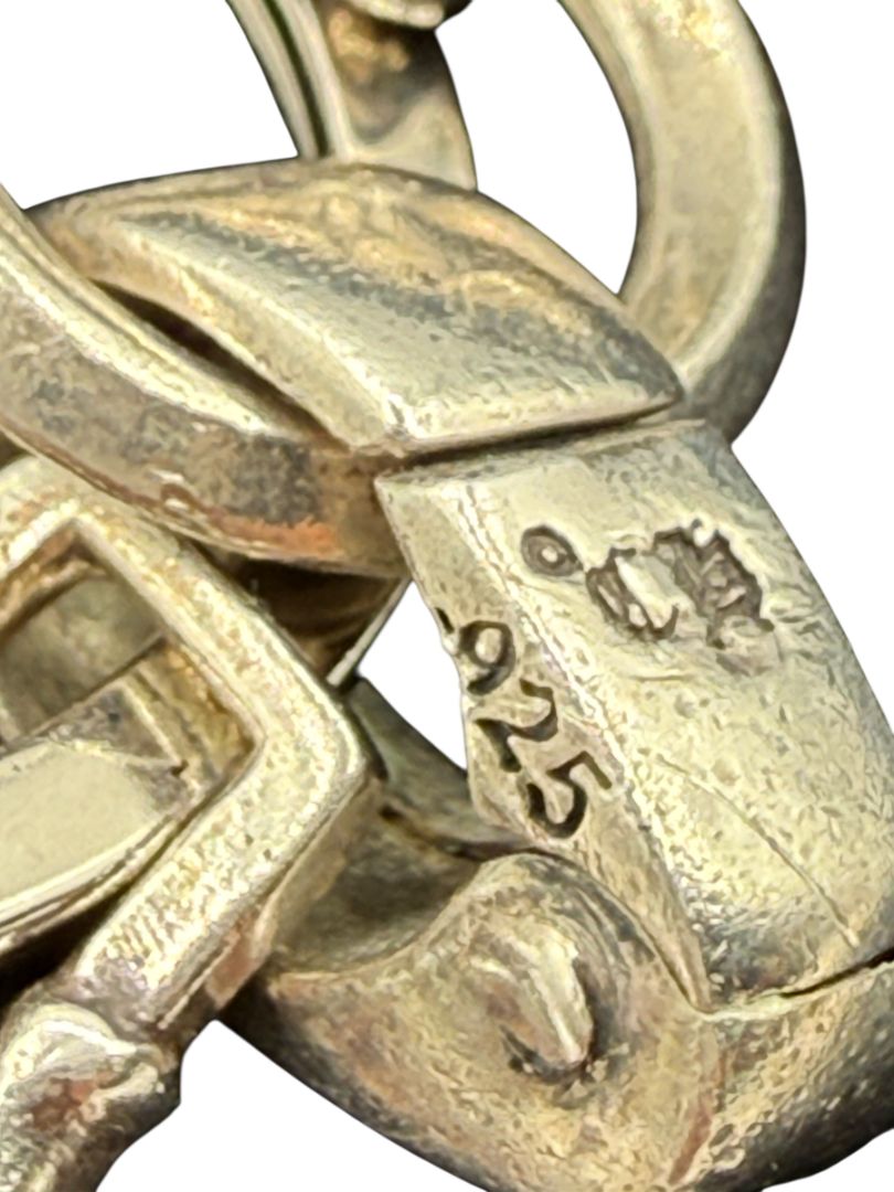 Chrome Hearts Fleur de Lis & #5 Dagger Key Ring – Sterling Silver