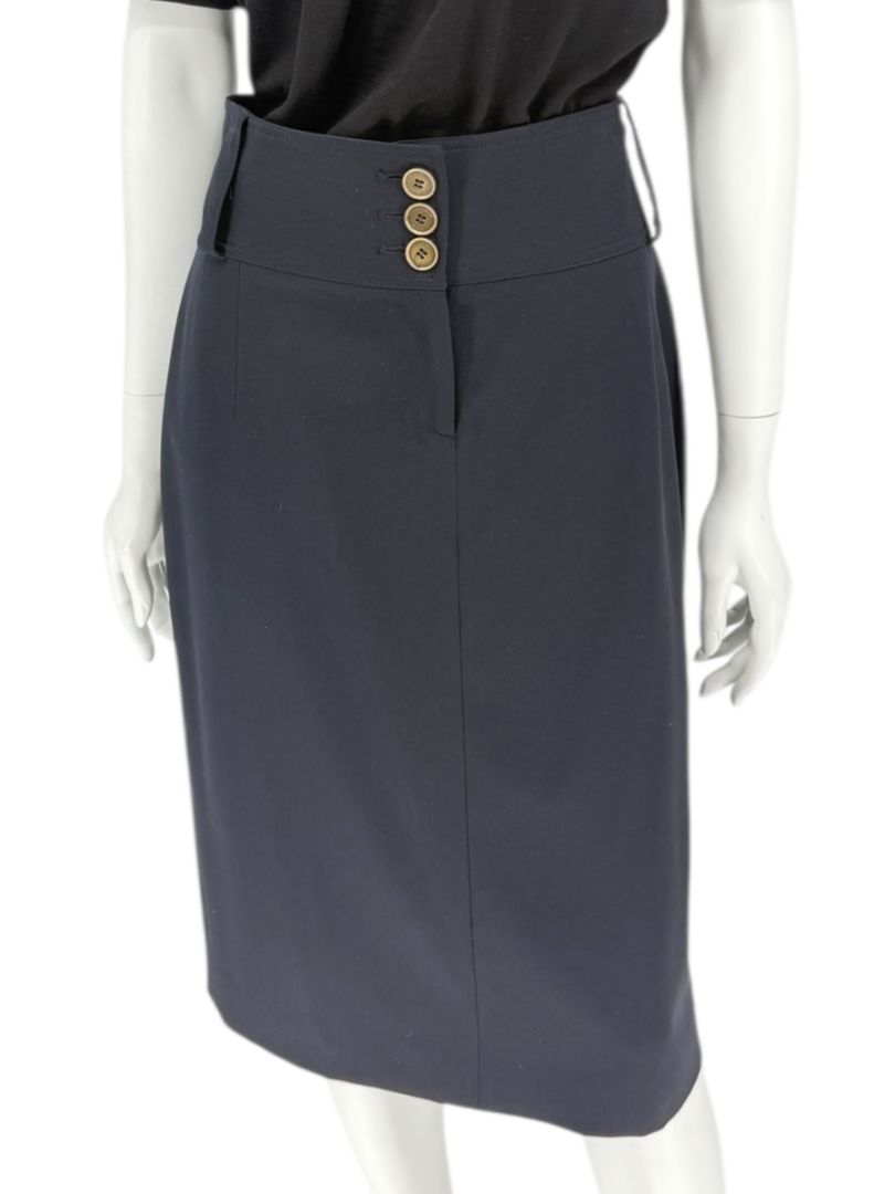 Burberry London Slim Fit Wool Blend Pencil Skirt - USA 12
