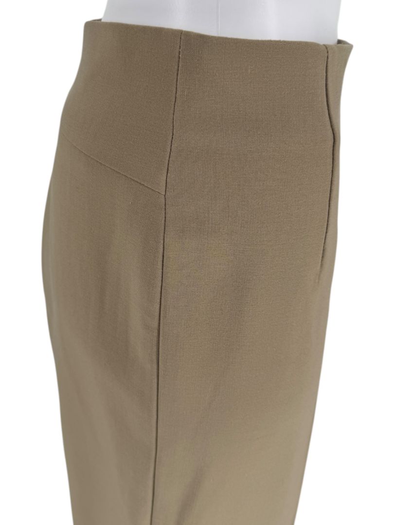 Thalian Tan High-Waisted Straight-Leg Trousers – Size 12